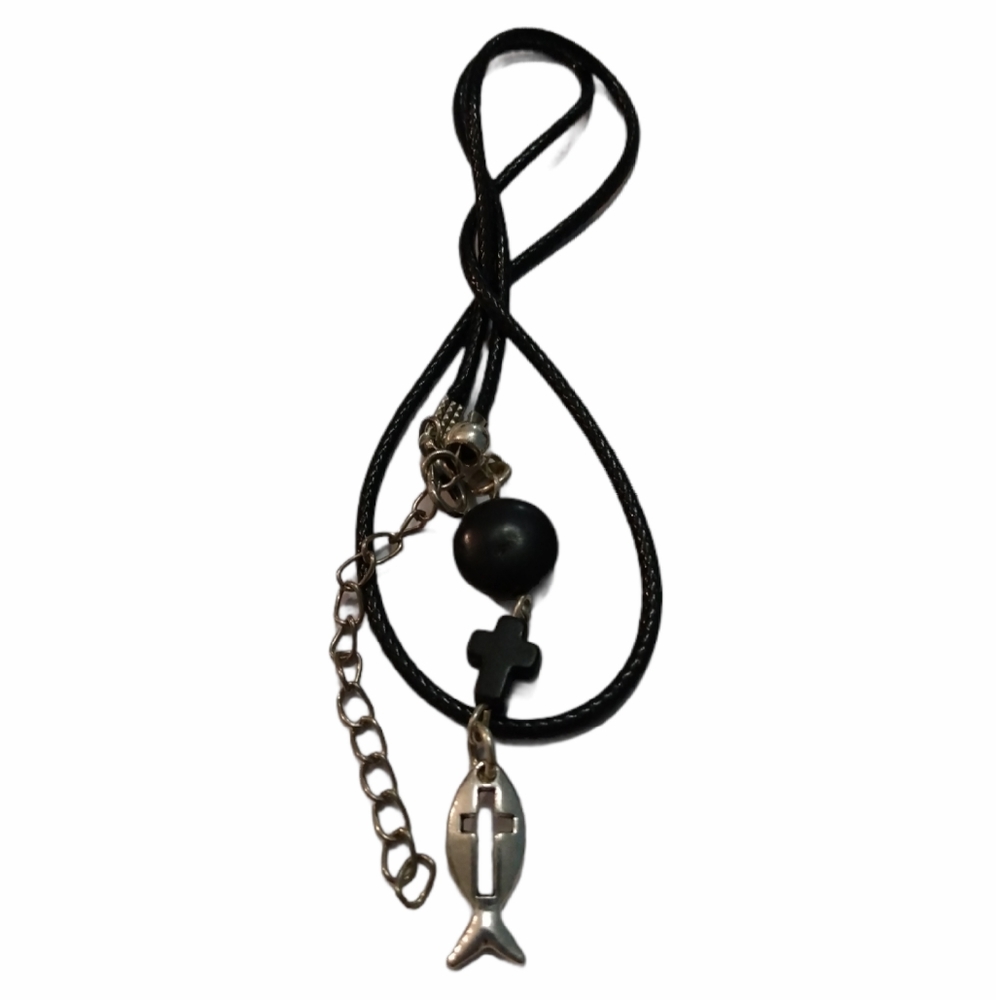 Christian Necklace With Cross and A Fish